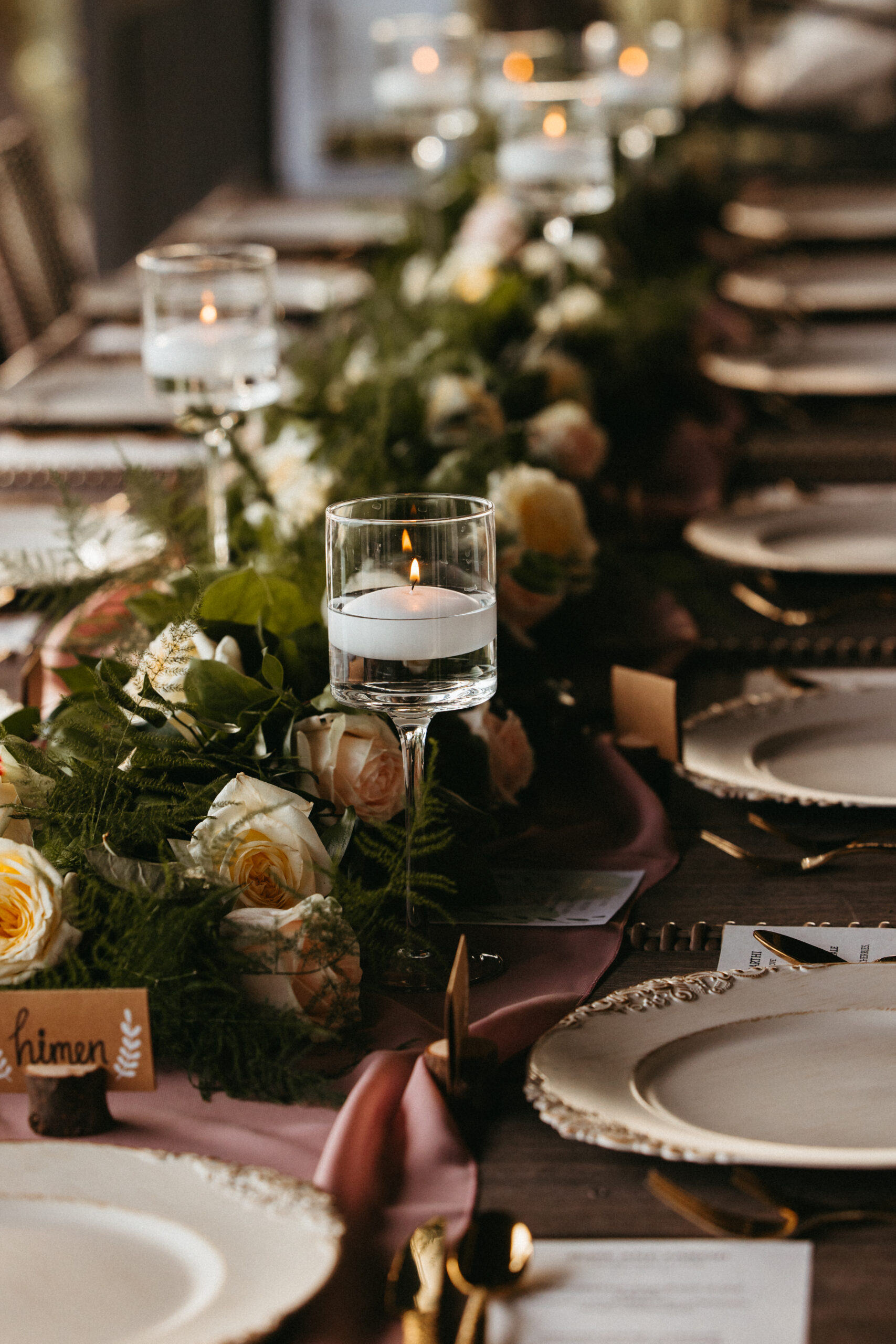 Wedding Dinner Table Decor